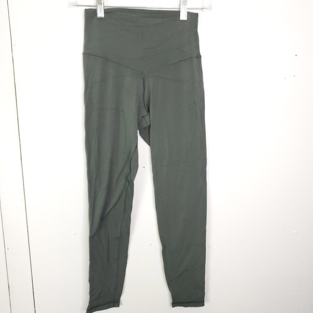 Aerie Pants Womens M Leggings Soft High Rise Olive Casual Athleisure Walking